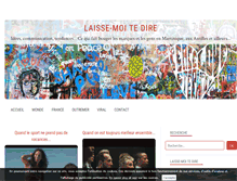 Tablet Screenshot of laissemoitedire.com